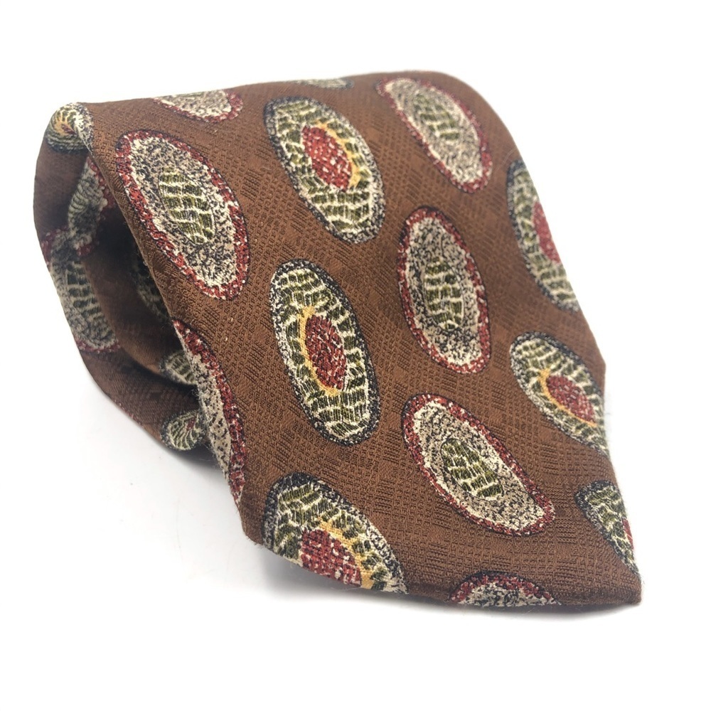 Jos A. Banks Premier Collection Brown 100% Silk - Picture 6 of 8